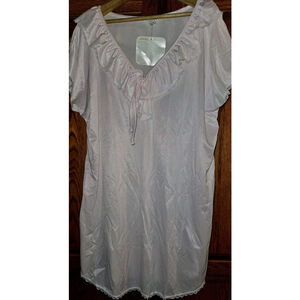 NOS VTG Avon Fashions Pink Babydoll Pajama Shirt Nighty Night Gown Serenade OS
